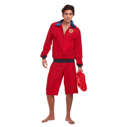 Erwachsene Badeaufsicht-Jacke und Shorts Set, Schwimmmeister Outfit, Rettungsschwimmer Bekleidung