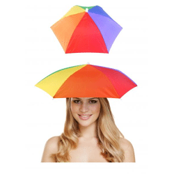 Erwachsene Pride Regenschirmmütze | Bunter LGBT-Regen- und Sonnenschutzhut