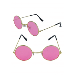 Erwachsene Rosa Gläser Mit Goldrahmen - Elegante Sonnenbrille Für Damen & Herren