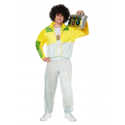 Erwachsene Shell-Anzug Kostüm: Retro Trainingsanzug Im 80er & 90er Jahre Stil