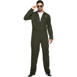 Erwachsenen Pilotenkostüm, Flugzeug Kapitän Outfit