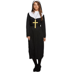Erwachsenenkostüm Nonne, Verkleidung Für Fasching & Halloween, Damen & Herren