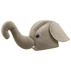 Erwachsener Grauer Elefantenhut - Lustiger Tierkostümhut, 30 x 32 cm, für Partys & Unterhaltung