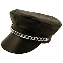 Erwachsener Schwarzer Bikerhut - Robuster Motorradhut Für Damen & Herren