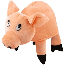 Erwachsener Schweinehut - Lustiger Tierkostümhut in Pink, 41 x 28 cm, für Partys & Kostümwechsel