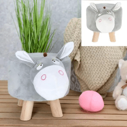 Esel Motiv-Hocker - Verspielte Sitzgelegenheit, Kompakte Höhe 30 cm