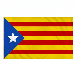 Estelada Catalunya Flagge 5Ft