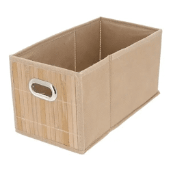 Faltbarer rechteckiger Aufbewahrungskorb, natur – Platzsparender und stilvoller Organizer