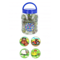 Farm Jet Ball, 3,3 cm, 4 verschiedene Farben – Kinderspielzeugball