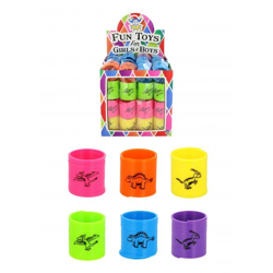 Federnde Dinosaurier, 3,5 cm x 3,5 cm, verschiedene Farben