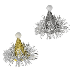 Festlicher Kopfschmuck, Gold/Silber, 2/s, ca. 9cmH für Stilvolle Party-Looks