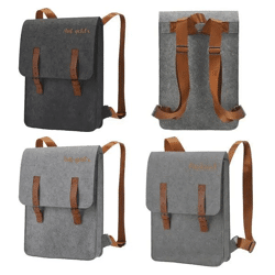 Filz-Rucksack im 4er-Set - Robust und Modern 27,5x36cm