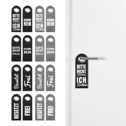 Filz-Türanhänger im 8er-Set - Robuste Dekohänger, 22x8 cm