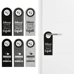 Filz Türhänger Set aus 3 - Dekorativ und Funktional, ca. 22x8cm