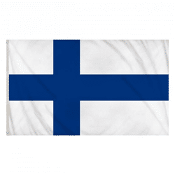 Finland flag 5 x 3 feet - durable Finnish national flag for outdoor use, large