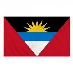 Flagge von Antigua und Barbuda, 152 x 91 cm – große Nationalflagge, wetterfest
