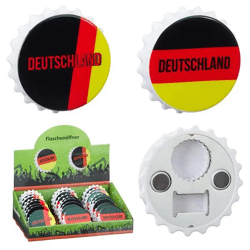 Flaschenöffner 2er Set Deutschland - 8cm langlebiger Bieröffner im Uni-Design