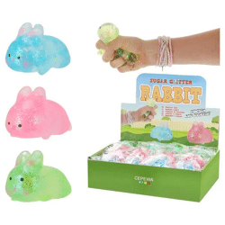 Flexibler Langohr Sugar, 3er-Pack, ca. 4x9cm: Niedliche Stretch-Hasen-Spielzeuge für Spaß und Freude