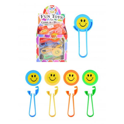 Fliegende Scheibe mit Smiley, 9,5 cm, Verschiedene Farben - Spaß & Spielzeug