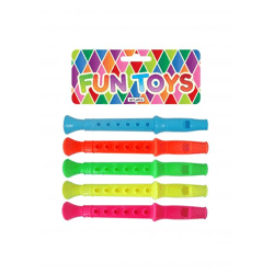 Flöten, 14 cm, 5 verschiedene Farben - Musikinstrumente für Kinder