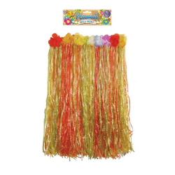 Florale Rock Hula, 62 cm Breite, 60 cm Länge, Für Erwachsene - Farbenfrohes Partykostüm