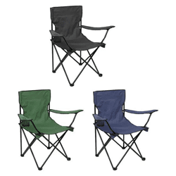 Foldable Outdoor Chair, Set of 3, Approx. 50x80x50cm - Convenient Seating for Camping Adventures