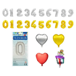 Folienballon - 24er Set, ca. 45 cm - Langlebige, festliche Partydekoration