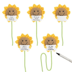 Fröhliche Sonnenblumen-Figuren, 4er-Set, ca. 32cm Hoch - Leuchtende Deko-Elemente