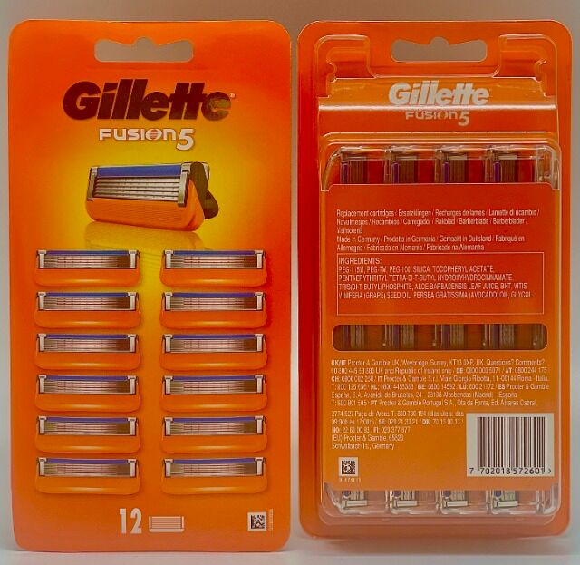 FUSION5 RASIERKLINGEN 12ER