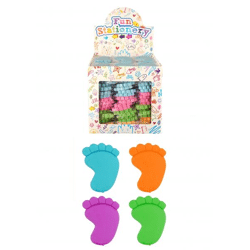 Fuß-Form Radiergummi 5Cm, 4 verschiedene Farben