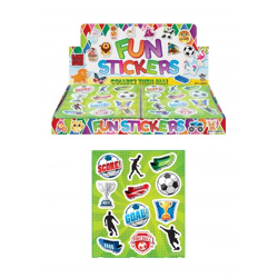 Fußball-Aufkleber-Set 10x11,5 cm, 12 Stück Pro Karte – Kinder Deko-Aufkleber
