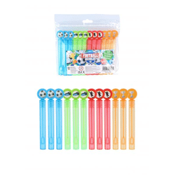 Fußball Bubble Party Tube 4ml, 10,5cm - 4 Farben Party-Seifenblasen Set