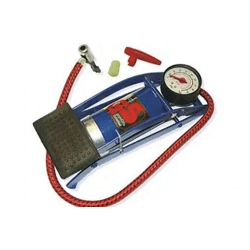 FUSSLUFTPUMPE: Hochwertige Fußluftpumpe - Robuste Standpumpe für Fahrräder, Autos und mehr