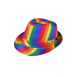 Gangsterhütte Pride für Erwachsene - Regenbogen Kostümzubehör