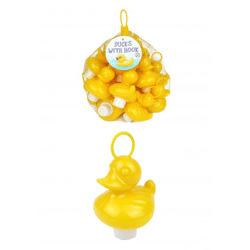 Gelbe Ente 7 cm mit Haken, Beschwert – ideal für Teich und Dekoration