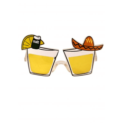 Gelbe mexikanische Sonnenbrille für Erwachsene - Uv-Schutz, trendiges Design