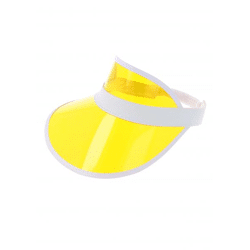 Gelbe Visiermütze für Erwachsene | Sportliche Sonnenblende