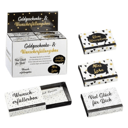 Geldgeschenk Box, Für Dich Design, 4er-Set, 24 Stück im Display, ideal für Geldgeschenke