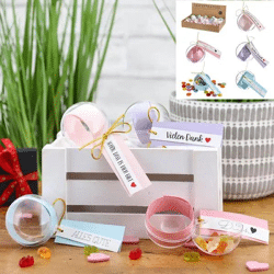 Geschenkkugel-Set, 6 cm, 4/s - Bunte und kreative Geschenkverpackung für besondere Anlässe