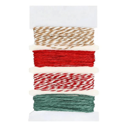 Gestreiftes Geschenkband, 4 Meter, Dekoratives Verpackungsaccessoire - 100 Zeichen