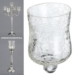 Glasaufsatz für Kerzenleuchter, 10 cm Hoch - Elegantes Kerzenhalter-Zubehör