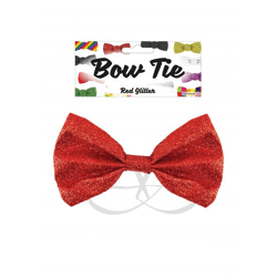 Glitzer Fliege in Rot, 12 x 7 cm - Elegantes Accessoire für Party & Festlichkeiten