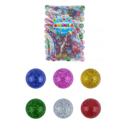 Glitzer-Jet-Bälle, 3,3 cm, 6 verschiedene Farben - Funkelnde Spielbälle für Kinder