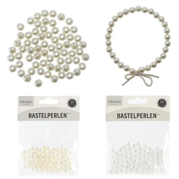 Glitzernde Bastelperlen in Wei&szlig;, 2er-Pack, je 20g &ndash; F&uuml;r kreative Projekte