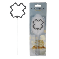 Glückbringende Wunderkerze in Kleeblattform, ca. 18 cm – Festliches Feuerwerk