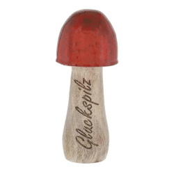 Glückspilz - Dekorativer Pilz, ca. 15cm hoch, Symbol für Glück und Erfolg