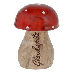 Glückspilz Fliegenpilz Figur, Zauberhaftes Deko-Pilzchen, 7cm