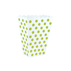 Goldene Polka Dot Leckerli-Box, 15 x 10 cm, stilvoll und praktisch, ideal als Geschenk und Dekoration