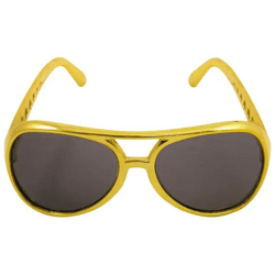 Goldene Sonnenbrille für Erwachsene mit dunklen Gläsern – elegantes Design, UV-Schutz