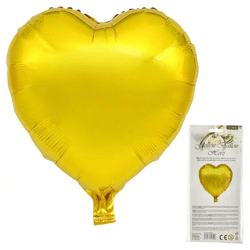 Goldener Folienballon in Herzform, ca. 45 cm – Romantisch & Dekorativ